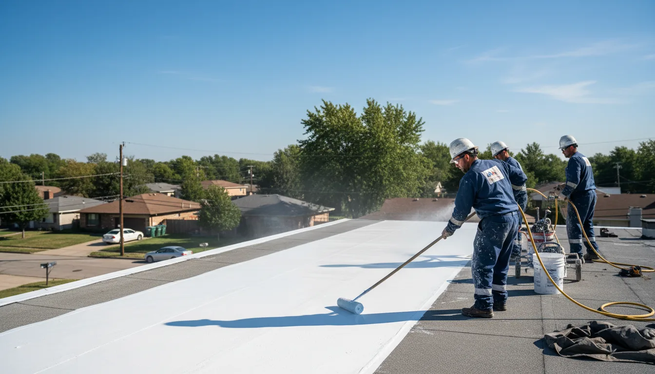 Commercial roof coating in Weston, MI near me